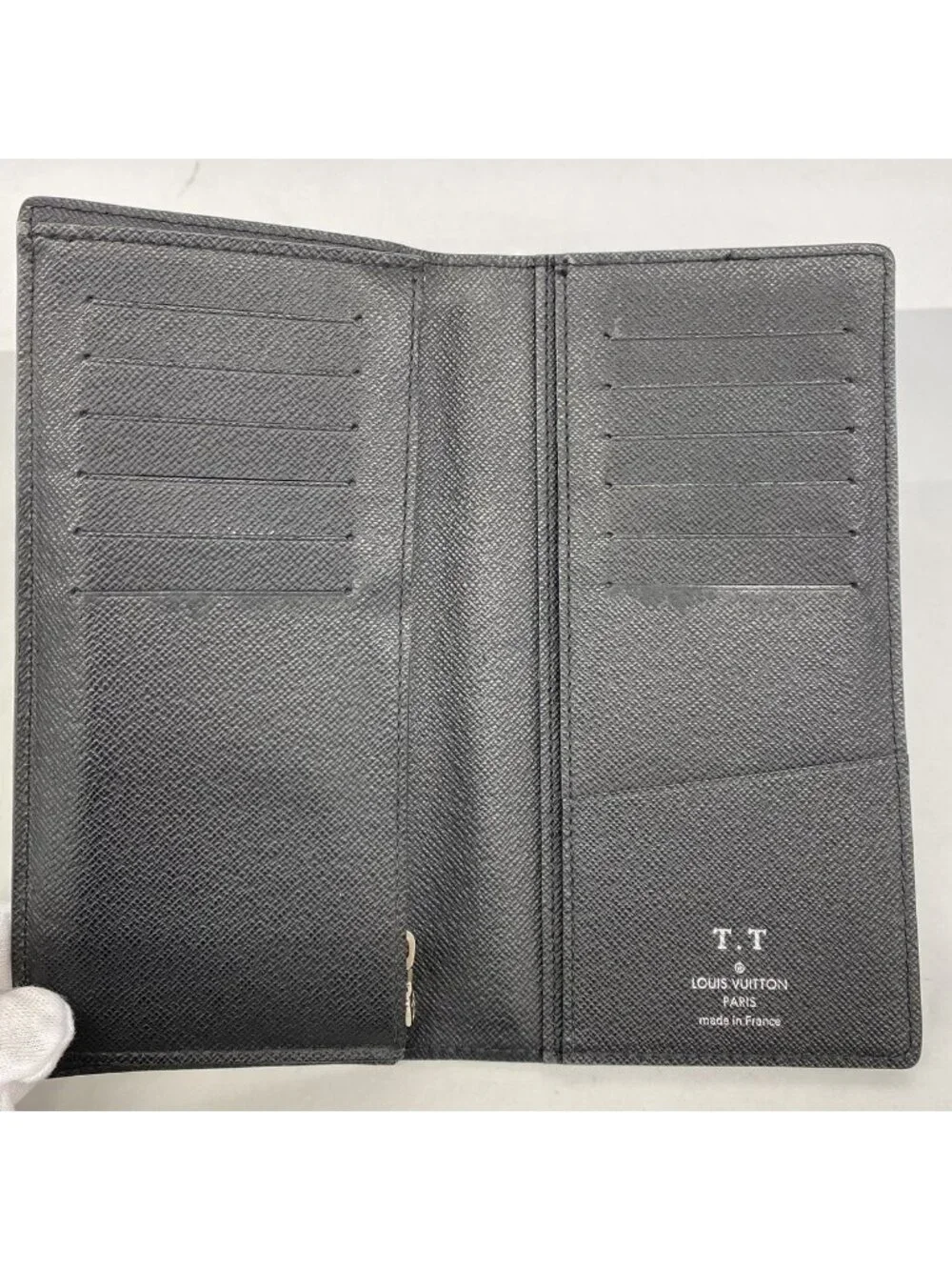 Louis Vuitton Wallet Epi Portefeuille Plaza Noir